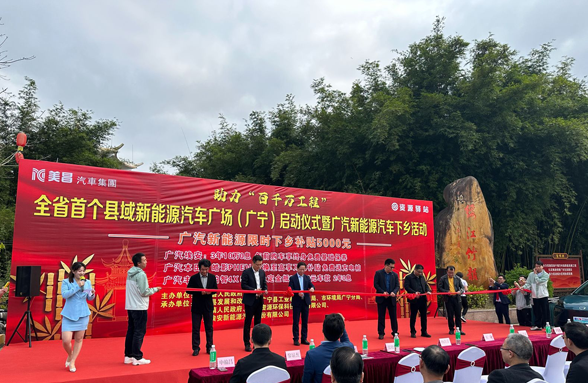 全省首个！肇庆广宁资源驿站打造县域新能源汽车广场